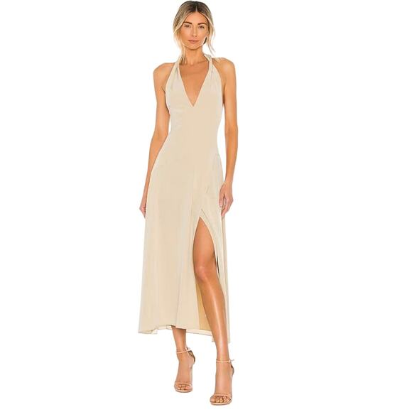 NWT Vince Halter Midi Dress Tie Back Paneled Women’s Size XS $425 - Picture 11 of 11